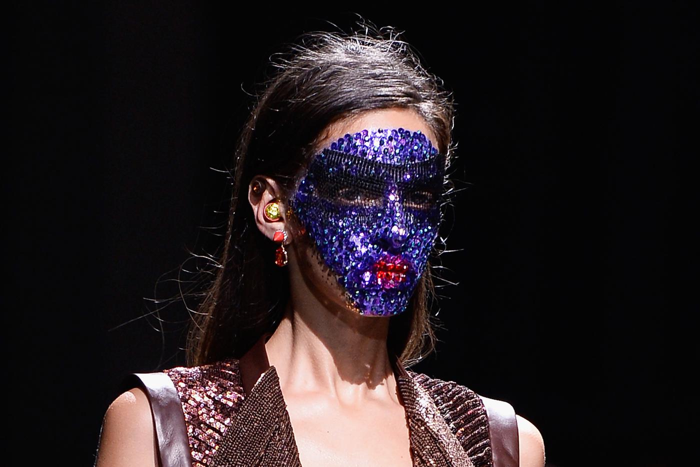 Макияж на показе коллекции Givenchy весна-лето 2014.