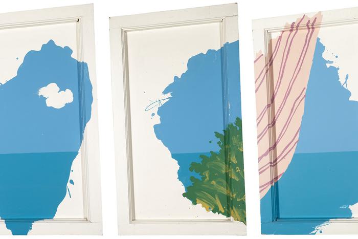 Иван Чуйков "Окна",  дерево, оргалит, эмаль. 1982 г.