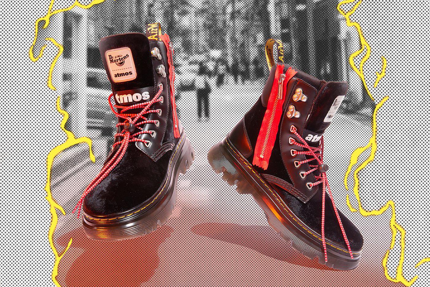 Модель из совместной коллекции Dr. Martens и atmos