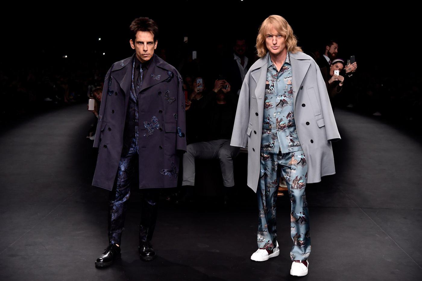 Бен Стиллер и Оуэн Уилсон на показе Valentino осень-зима – 2016.