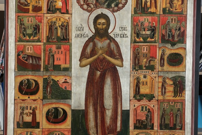 Жил-был святой. Редкую икону можно увидеть на выставке в Музее имени Андрея Рублёва