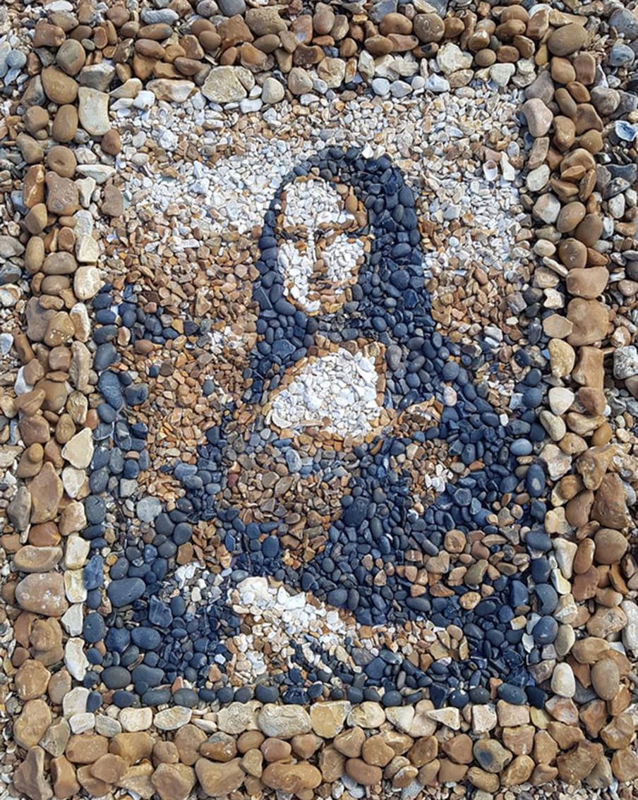 Вот так выглядит "Мона Лиза" Леонардо да Винчи.