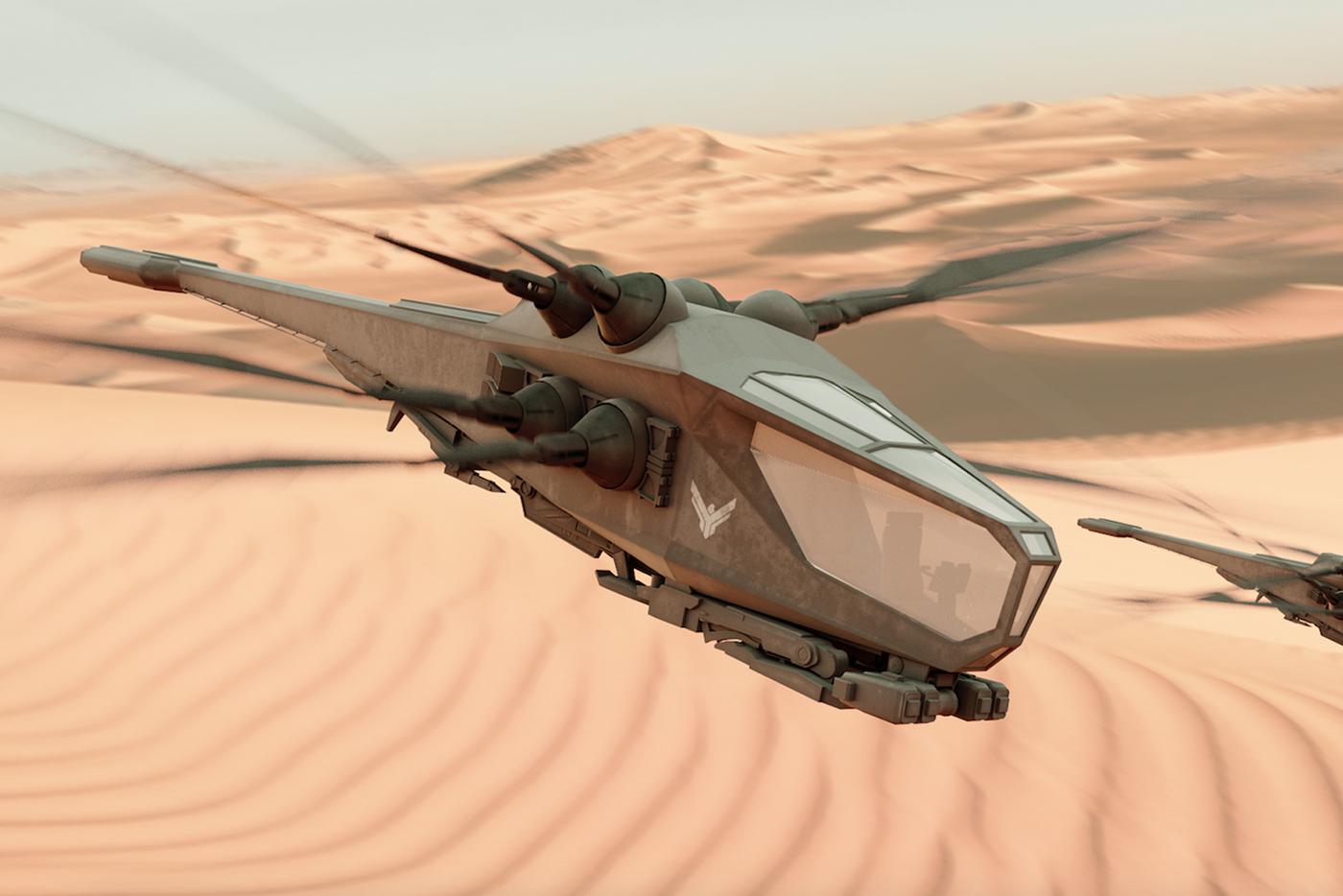 Dune-Ornithopter model 2021