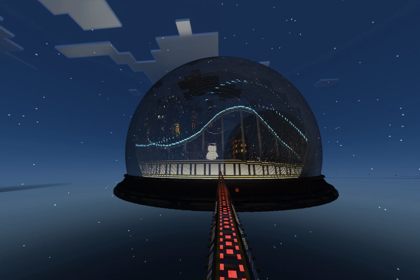 Локации новогодней благотворительной карты для Minecraft.