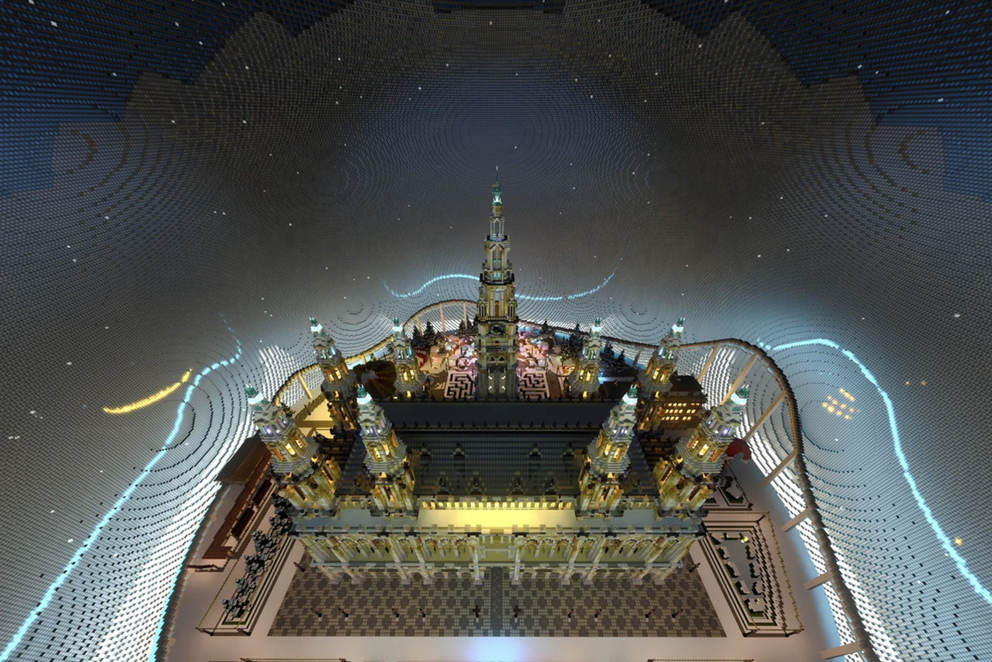 Локации новогодней благотворительной карты для Minecraft.