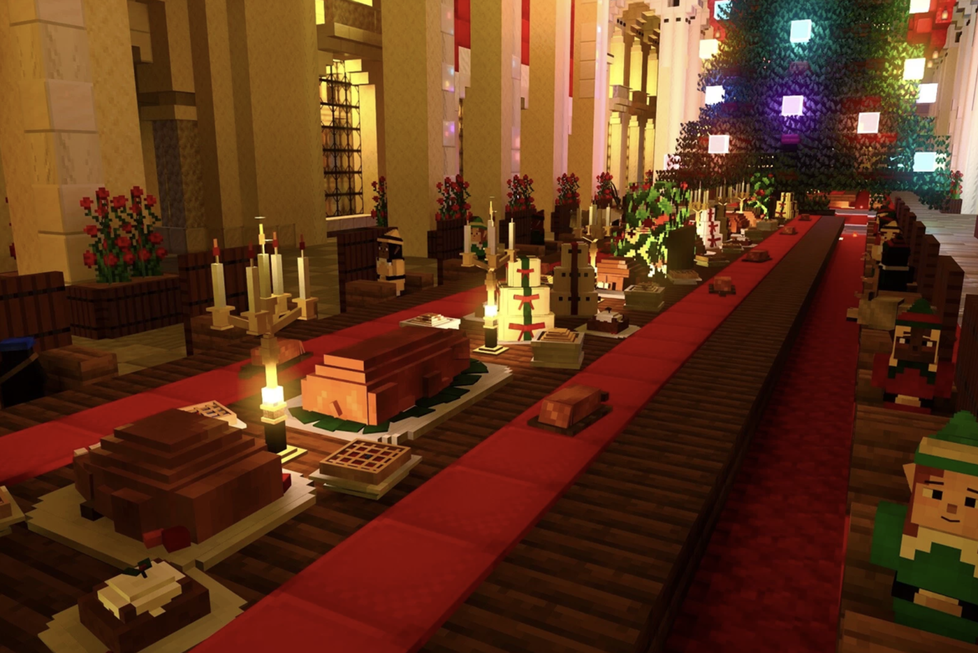 Локации новогодней благотворительной карты для Minecraft.