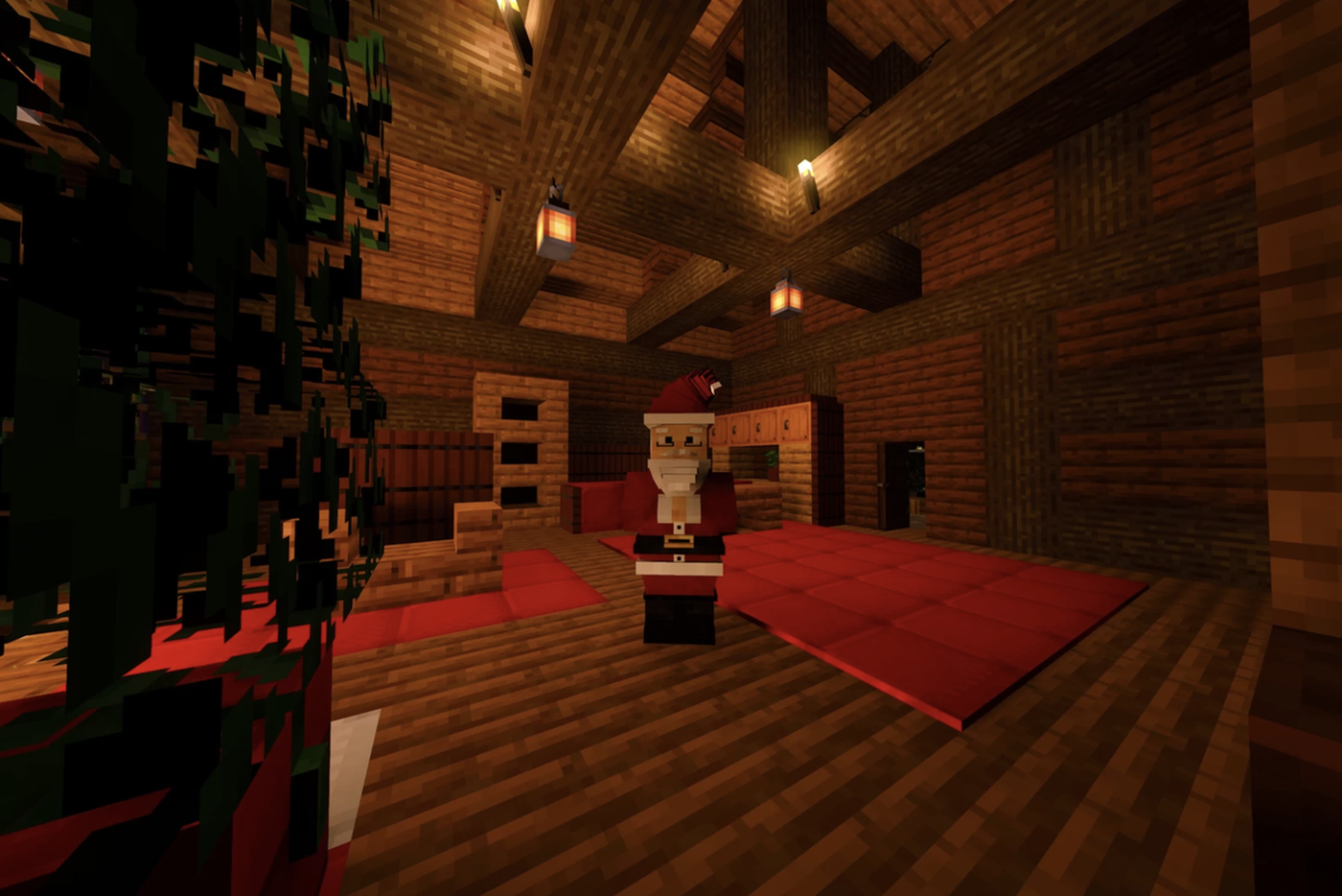 Локации новогодней благотворительной карты для Minecraft.