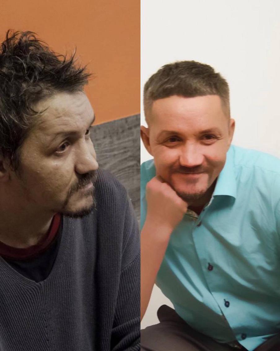 Бездомный Красноярска, до и после