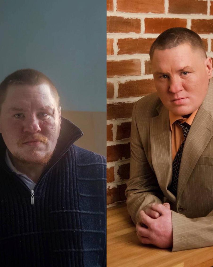 Бездомный Красноярска, до и после