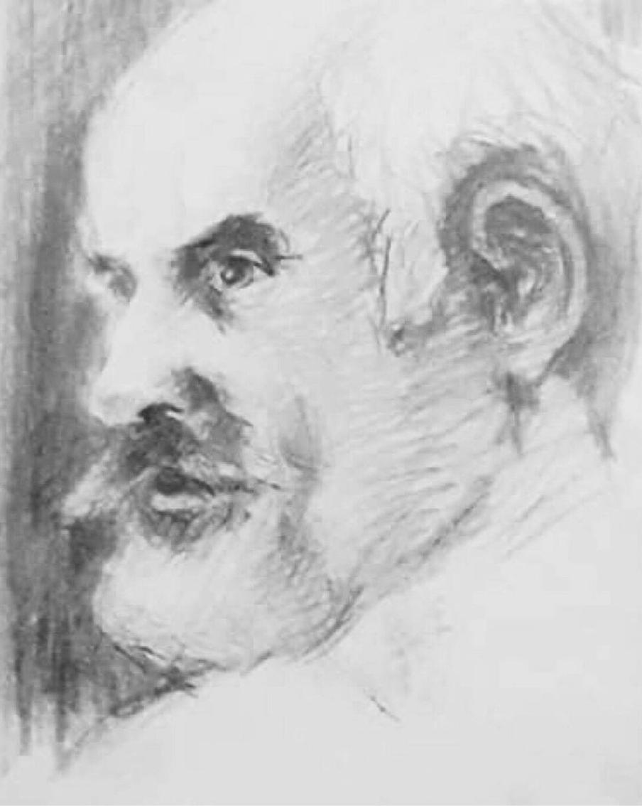 Лукавый взгляд из-за плеча,И глаз огнём горит...Да, видно, кровь в нём горяча!Вот-вот заговорит.