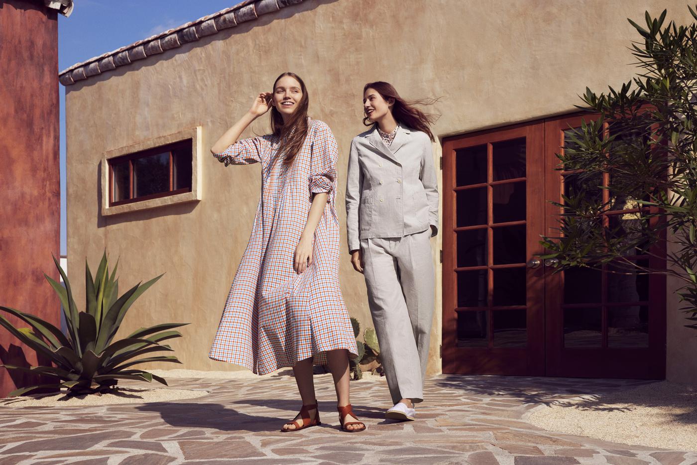 Кадр из нового лукбука коллаборации Uniqlo и Инес де ля Фрессанж.