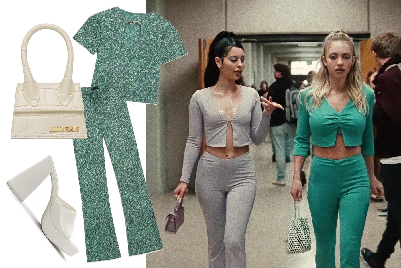 Топ и брюки New Look / Сумка Jacquemus / Босоножки Zara.