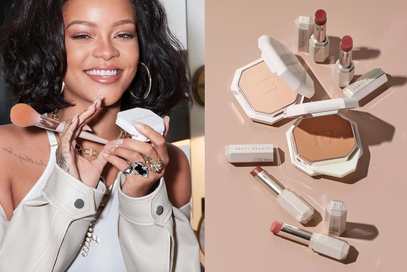Рианна и её бренд косметики Fenty Beauty.