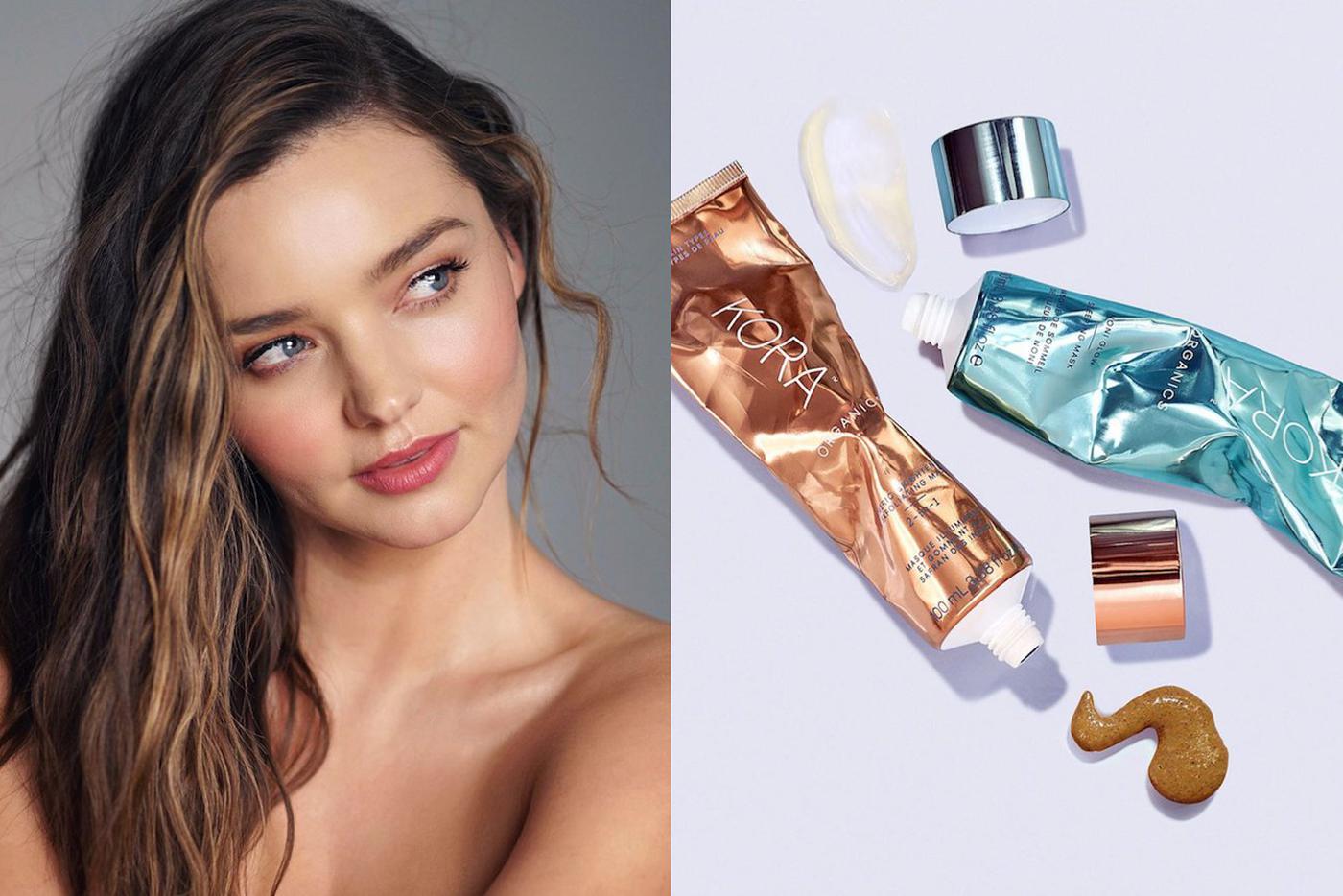 Модель Миранда Керр и её марка Kora Organics.