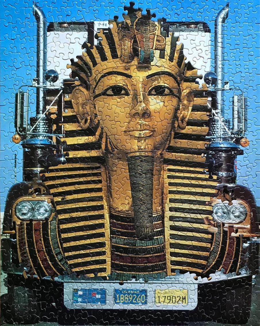 "Король дороги" из двух наборов пазлов 70-х годов.