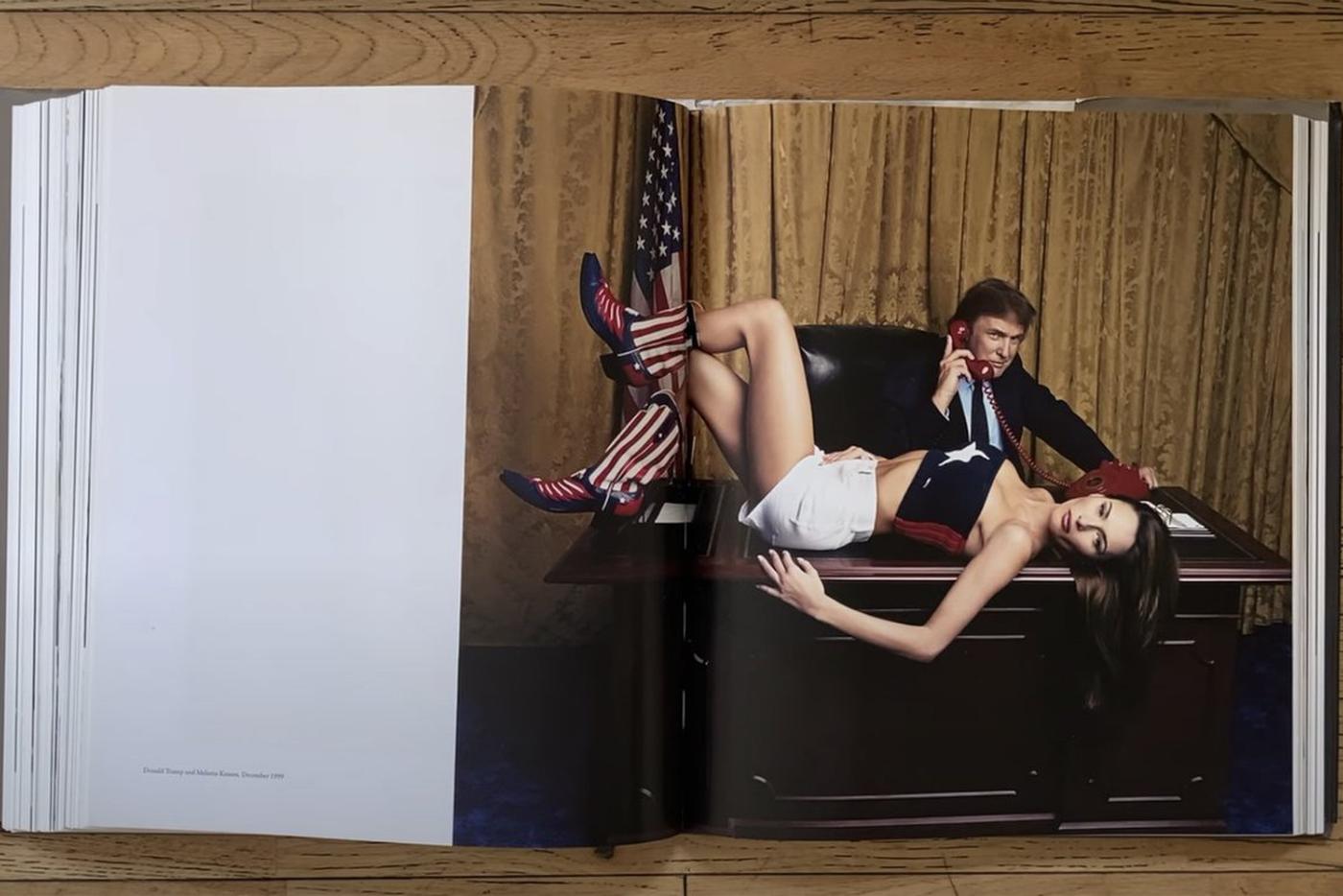 Дональд и Мелания Трамп в фотоальбоме Patrick Demarchelier Portfolio Book.