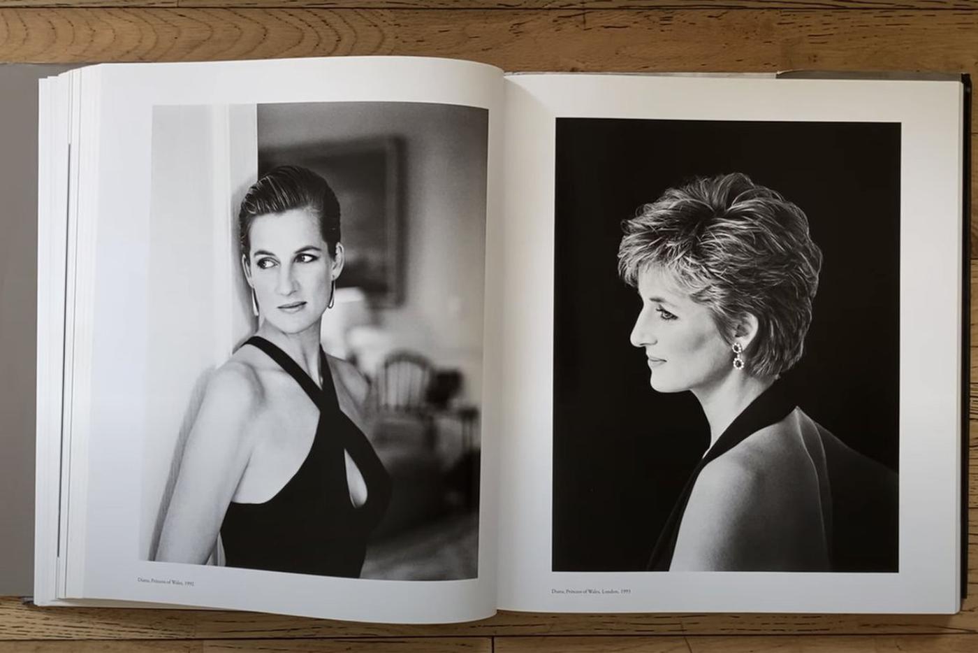 Принцесса Диана в фотоальбоме Patrick Demarchelier Portfolio Book.