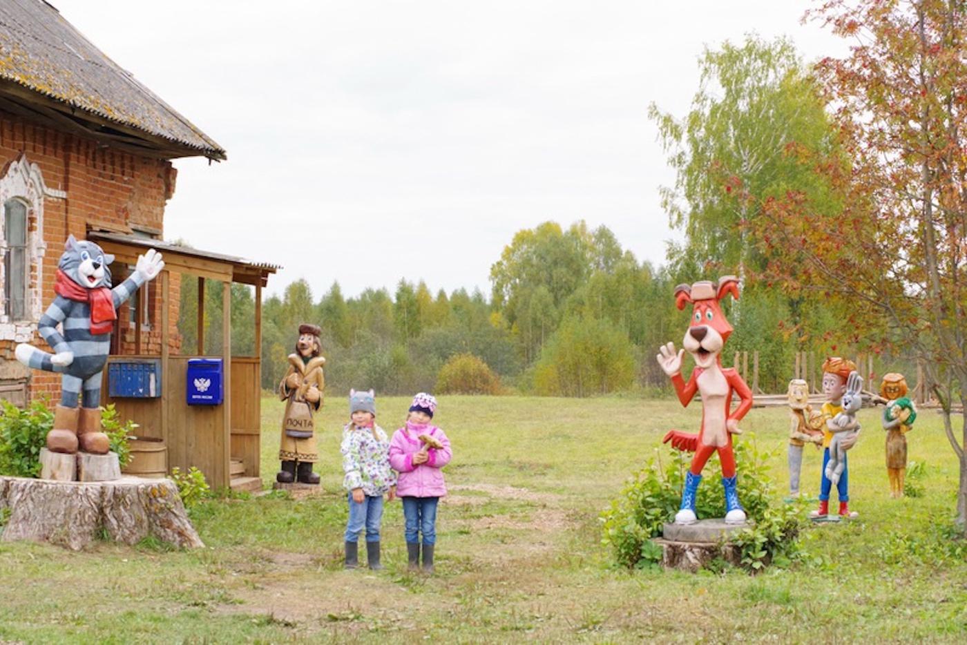 Простоквашино деревня карта