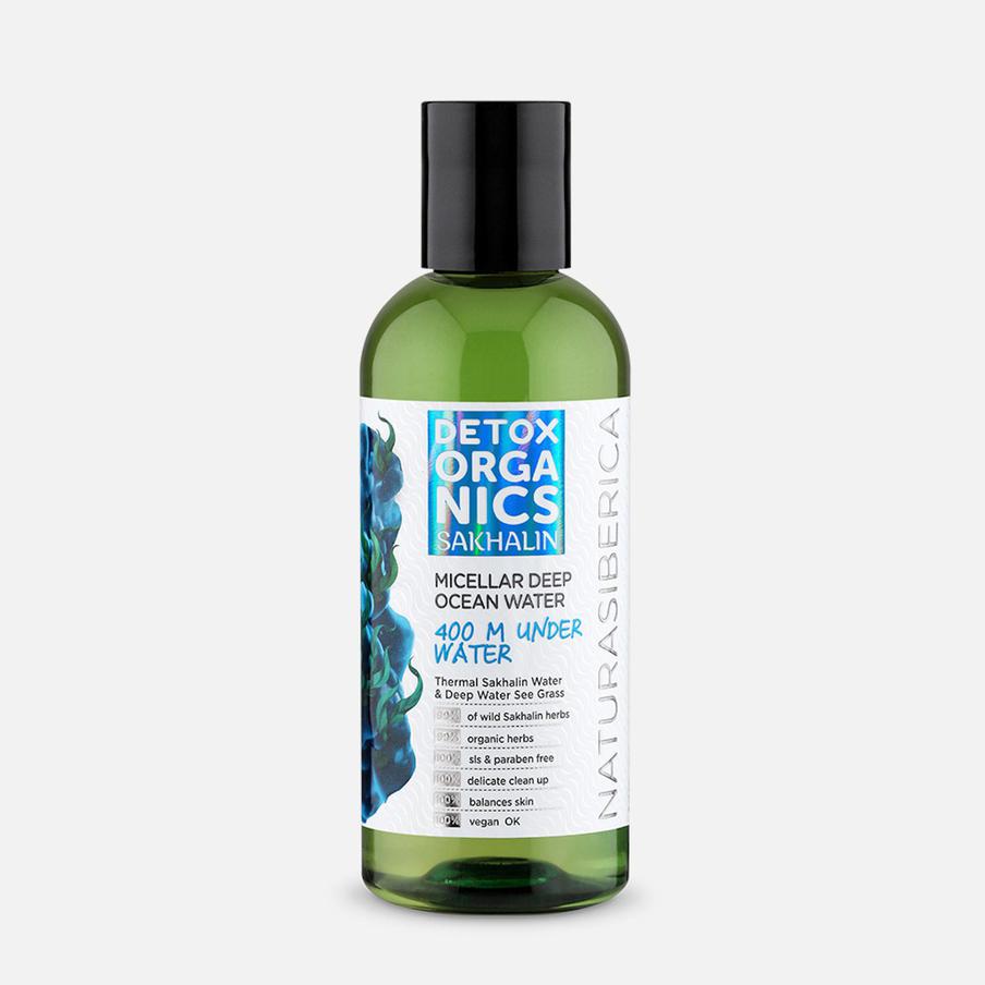 Мицеллярная вода Natura Siberica Detox Organics Sakhalin Micellar Deep Ocean Water с экстрактами водорослей (169 – 188 руб.)