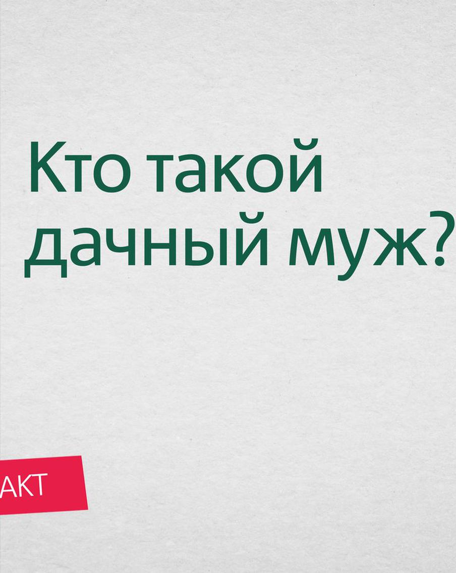 Кто такой дачный муж? Нетленный образ затюканного главы семьи