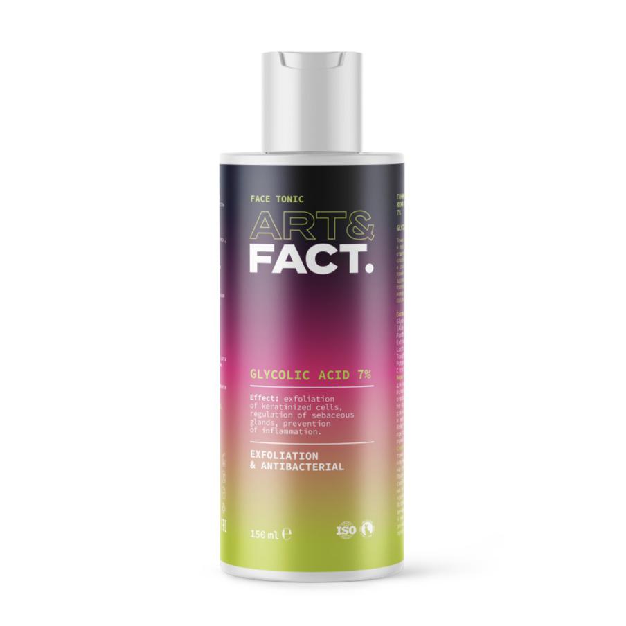 Тоник-эксфолиант для жирной кожи с гликолевой кислотой 7% Art&Fact.