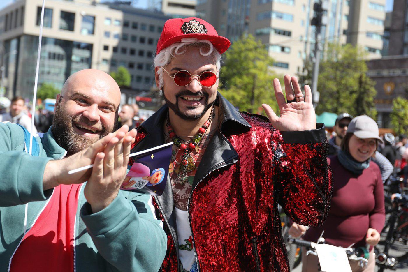 На московском веломарафоне был "замечен" Филипп Киркоров.