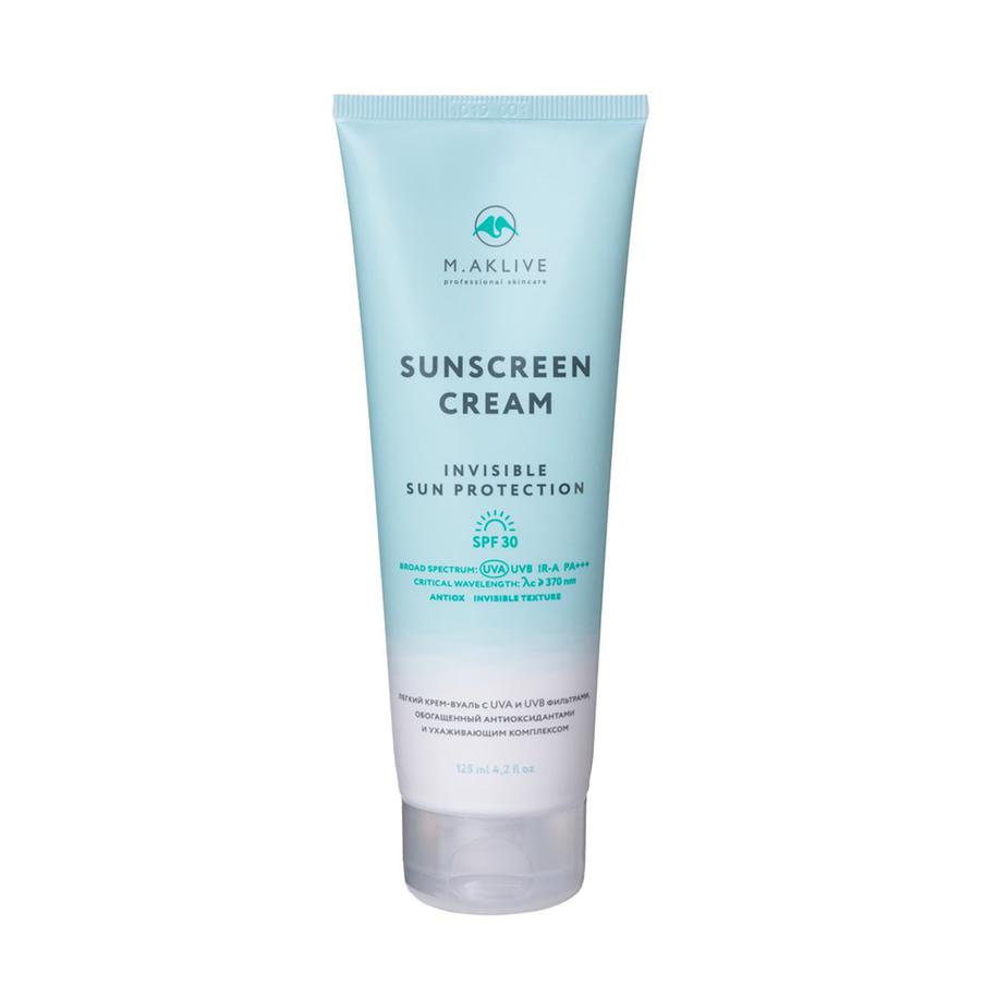 Крем с SPF30 "Невидимая защита от воздействия солнца" M.Aklive.
