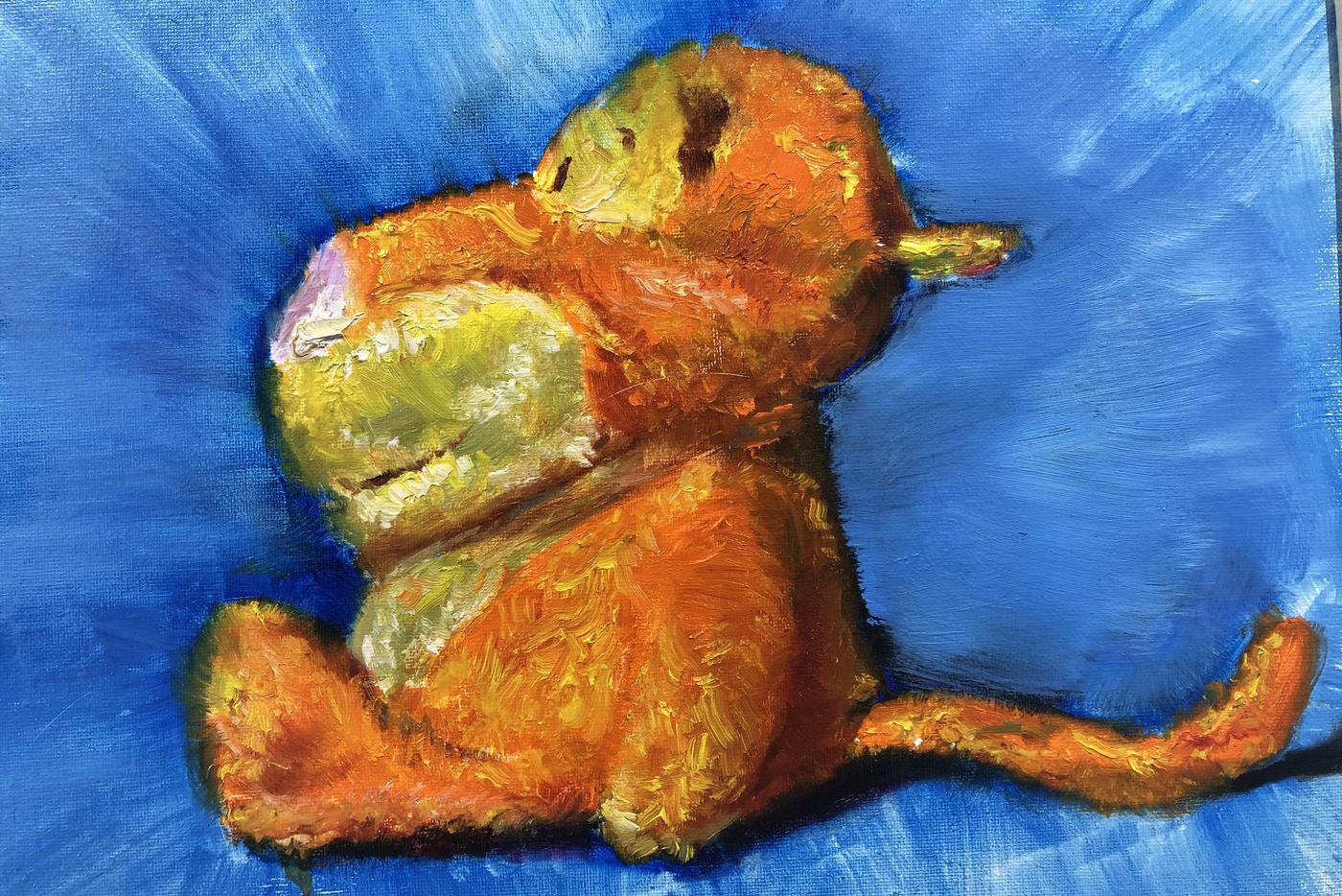 Работы Вани Волжского, представленные на выставке.