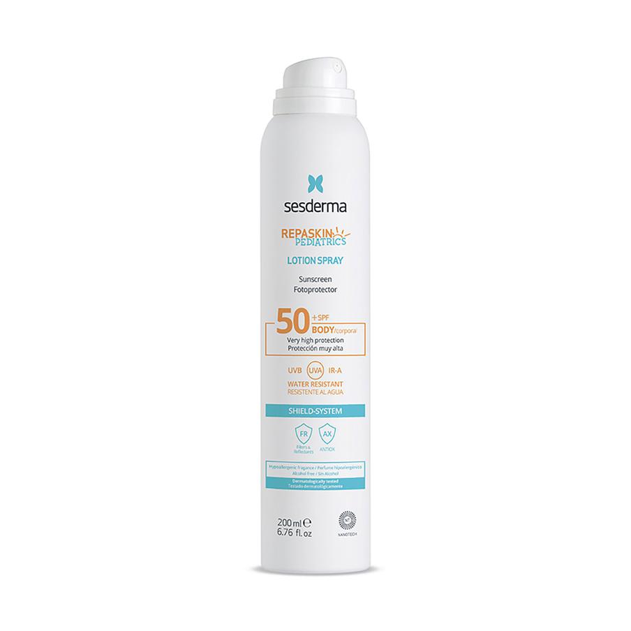 Спрей солнцезащитный для детей Sesderma Repaskin Pediatrics Aerosol Transparent SPF50.