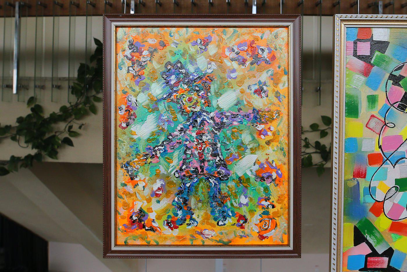 Первая картина, посвящённая Геннадием его дочери Маше.