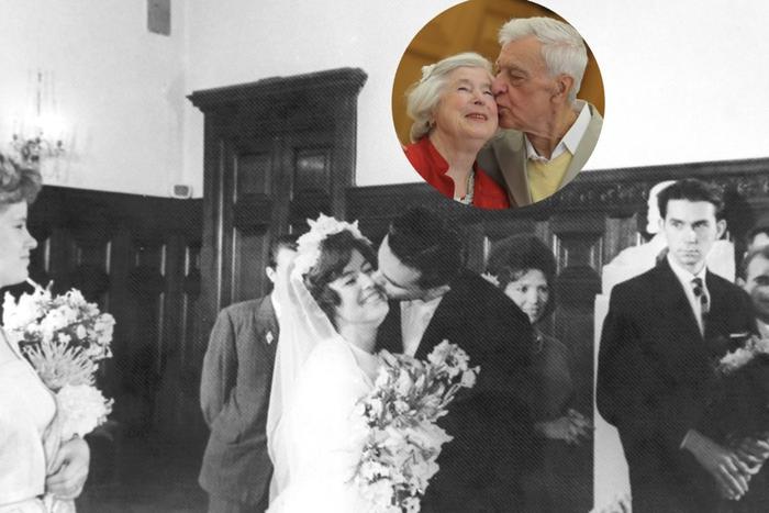 Повторили свадьбу спустя 60 лет. Во дворце бракосочетания №1 поздравляли юбиляров