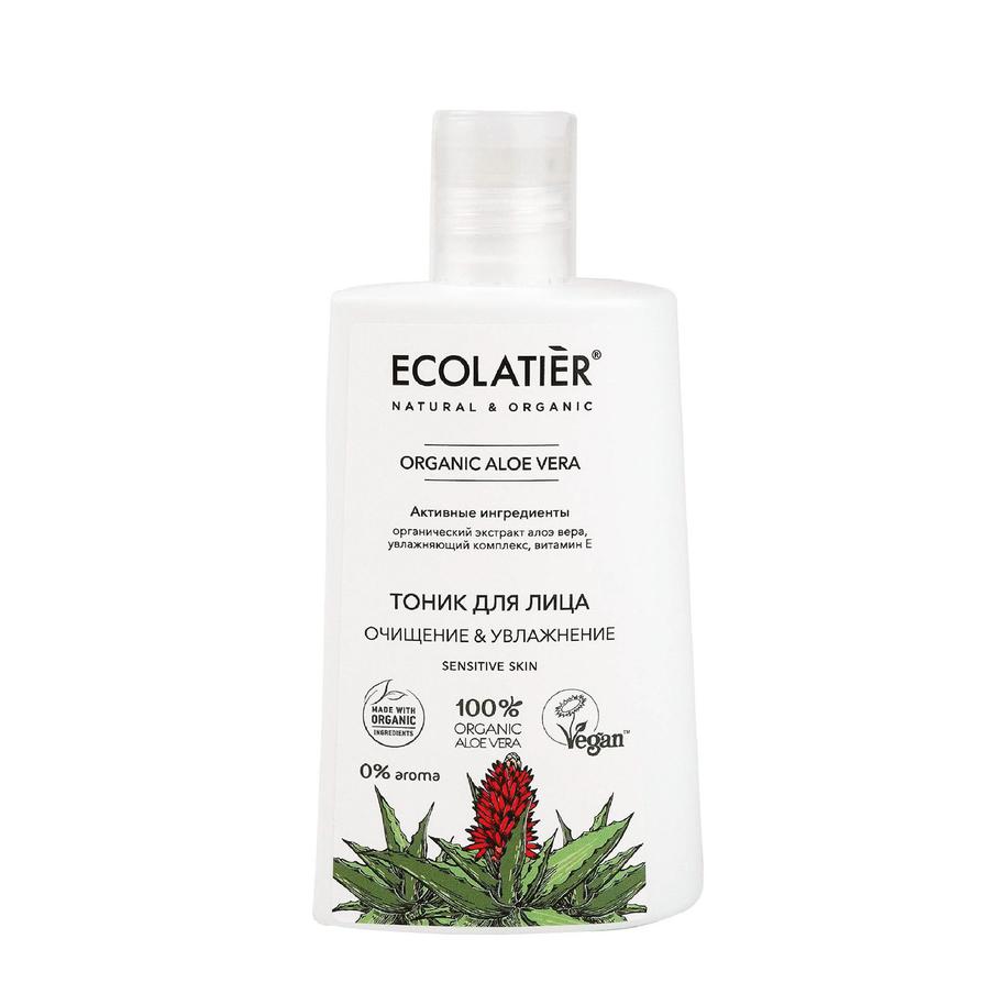 Тоник для лица "Очищение & Увлажнение" серия Organic Aloe Vera от ECOLATIER.