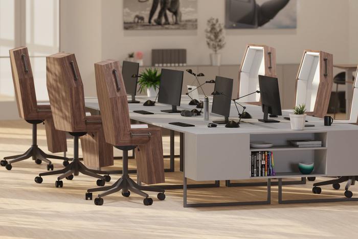 Художник из Великобритании был в плохом настроении, поэтому придумал офисные кресла необычной формы