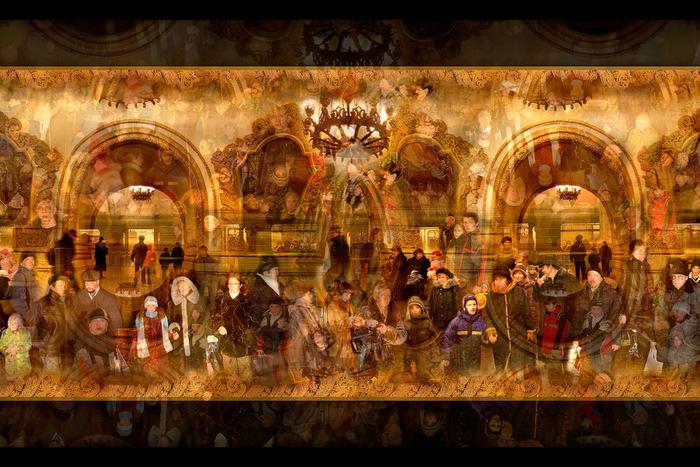 В столице открылась выставка "Глобальный андеграунд". Её идея в возможности виртуального передвижения по "глобальной системе метро"