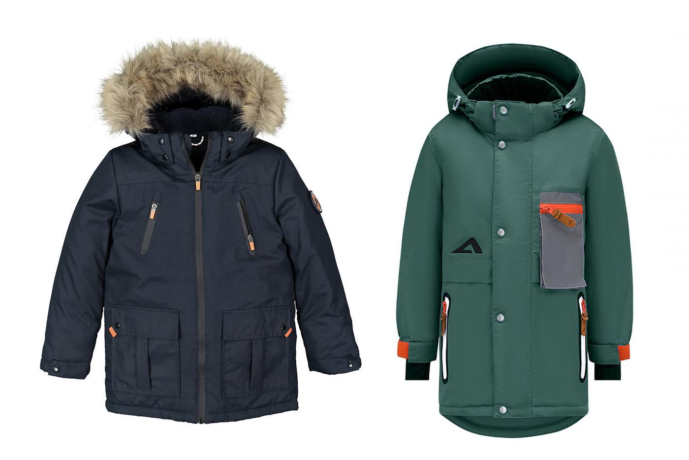 Парка утеплённая с капюшоном La Redoute (3558-4744 руб.) / Куртка для мальчика Oldos (8999 руб.)