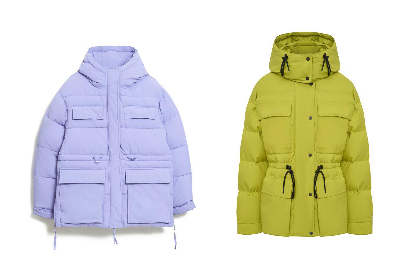 Дутая куртка на кулиске Lime (13 999 руб.) / Пуховик на кулиске 12Storeez (49 980 руб.)