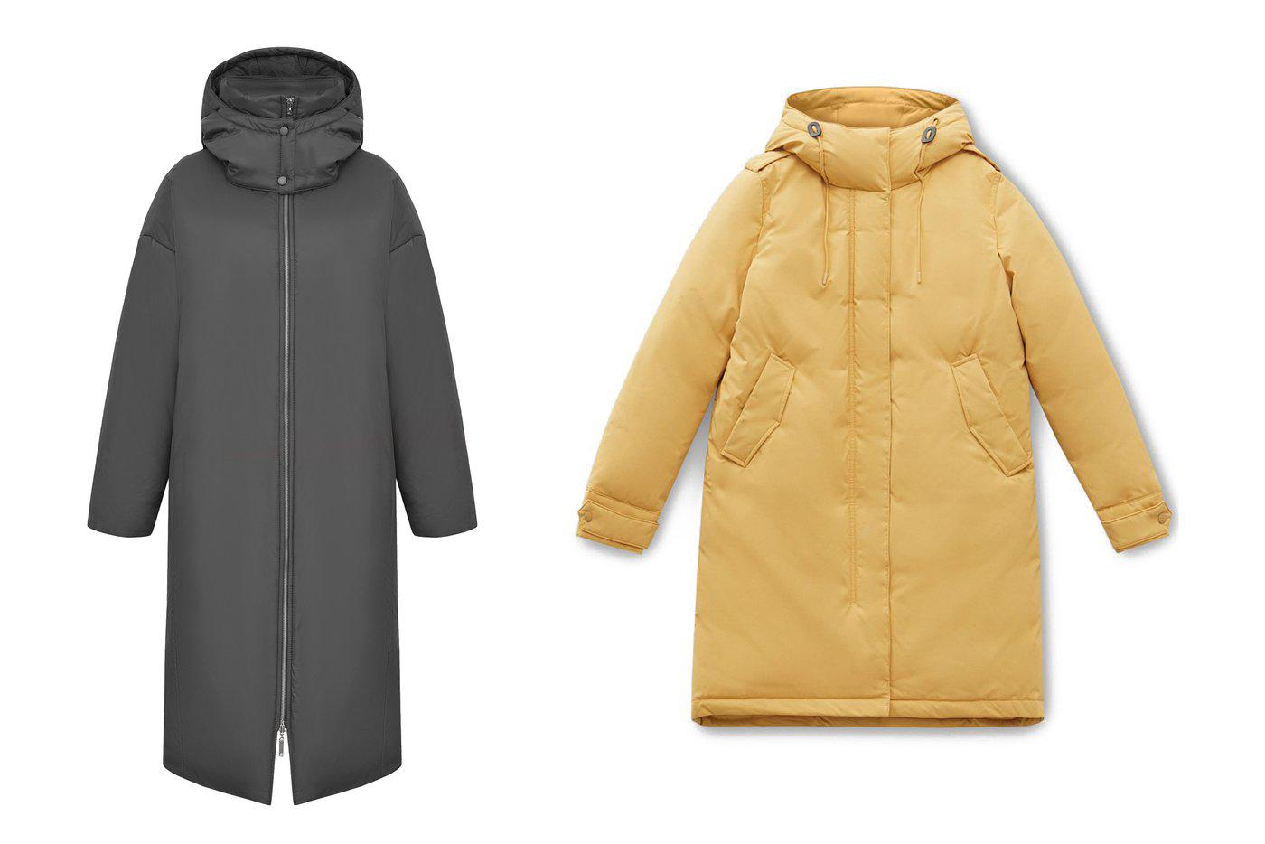 Дутое пальто Studio29 (12 900 руб.) / Дутое пальто Finn Flare (19 999 руб.)