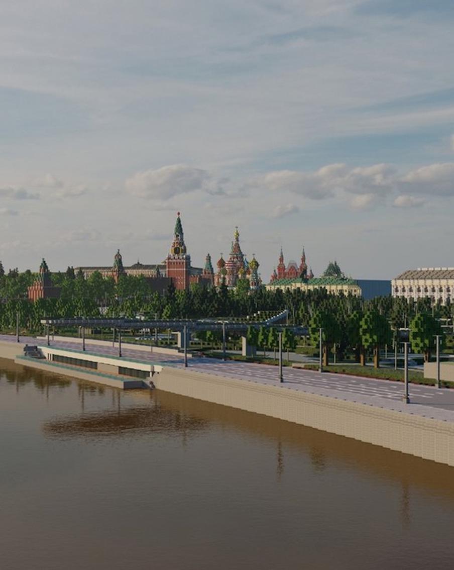 Фанаты компьютерной игры построили Красную площадь и "Москву-Сити"