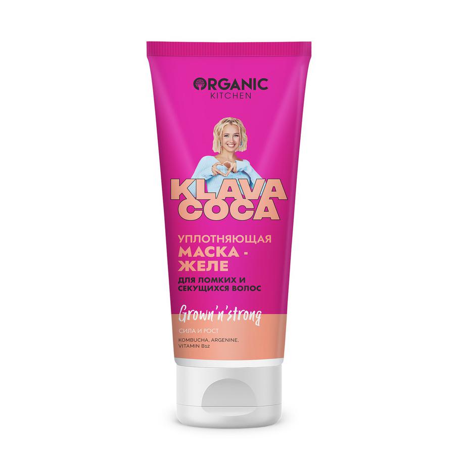 Уплотняющая маска-желе для ломких и секущихся волос "Grown’n’Strong" от Клавы Коки и Organic Kitchen (490 руб.)