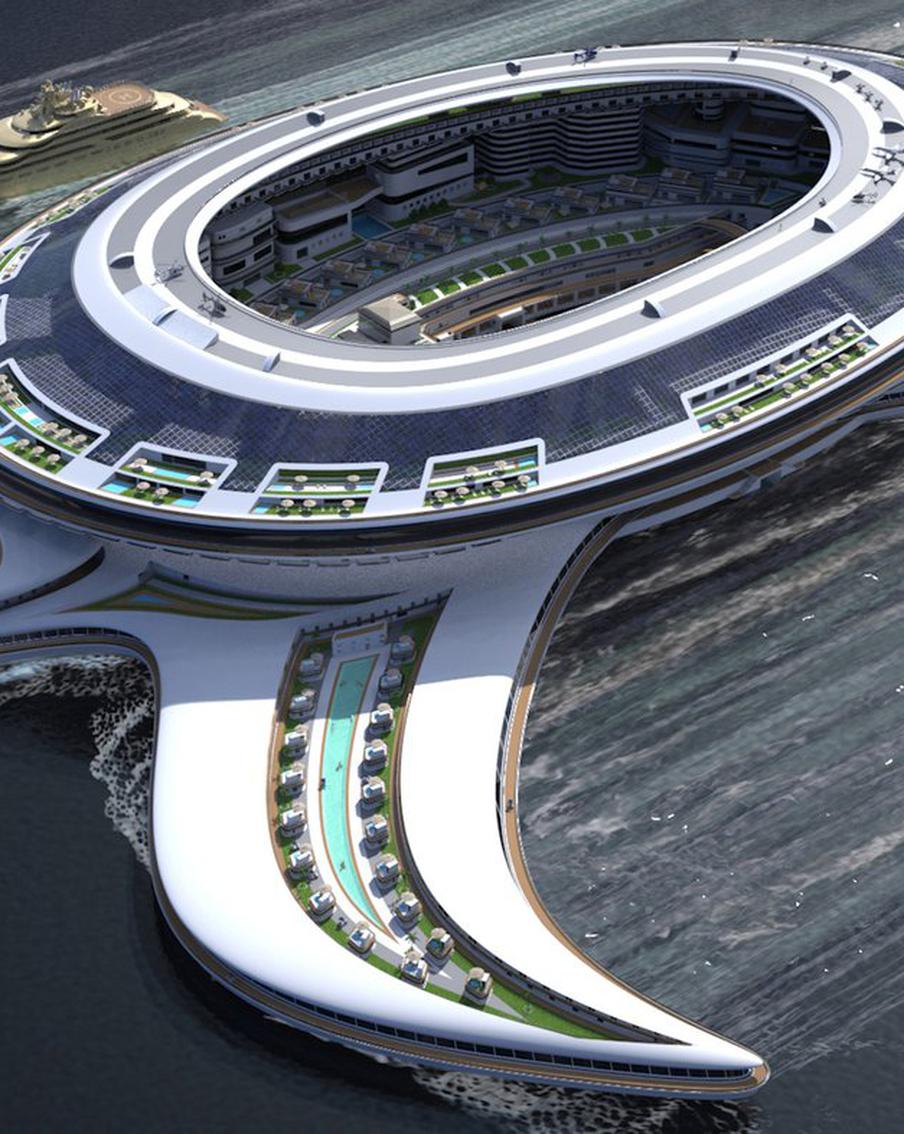 Терраяхту Pangeos в форме черепахи могут воплотить итальянские дизайнеры