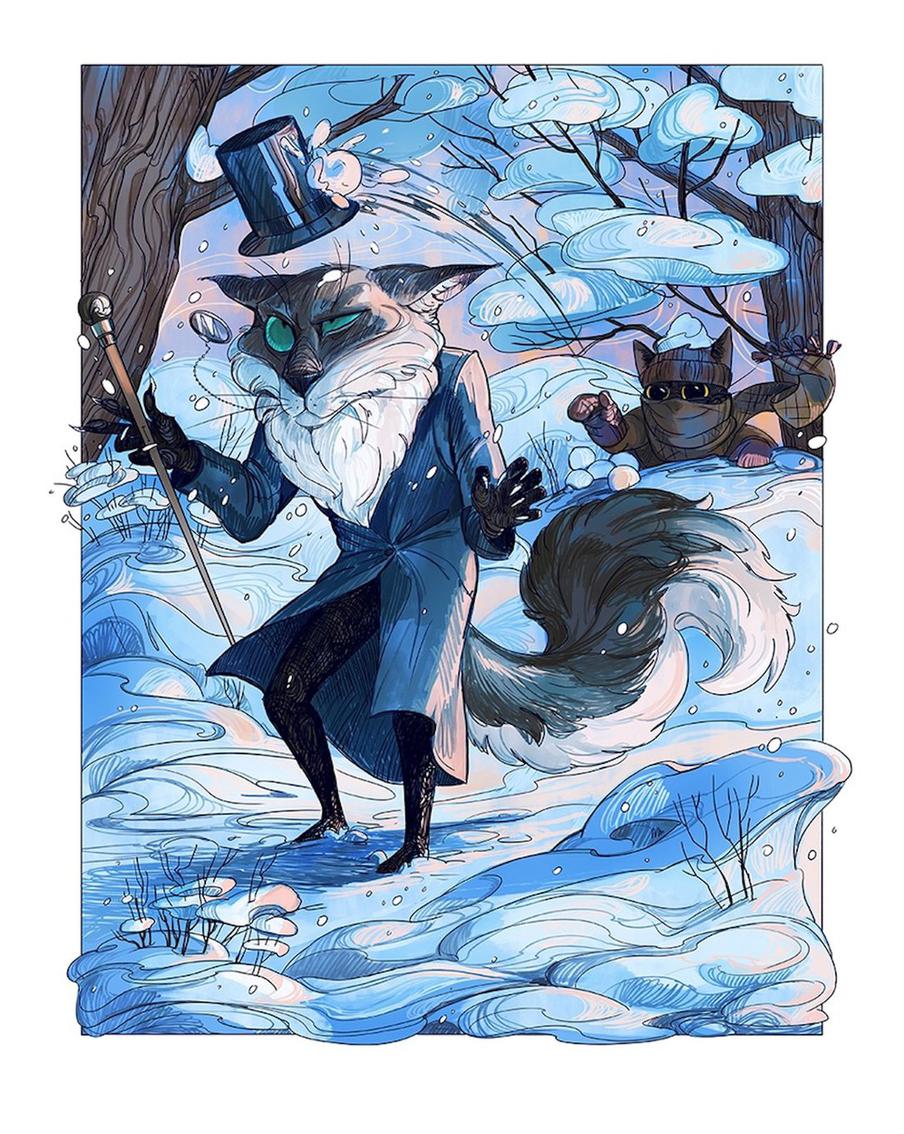 "Больше всего досталось январю, на нём были отработаны все предполагаемые форматы, формы, раскраски и прочие экспериментальные вещи".