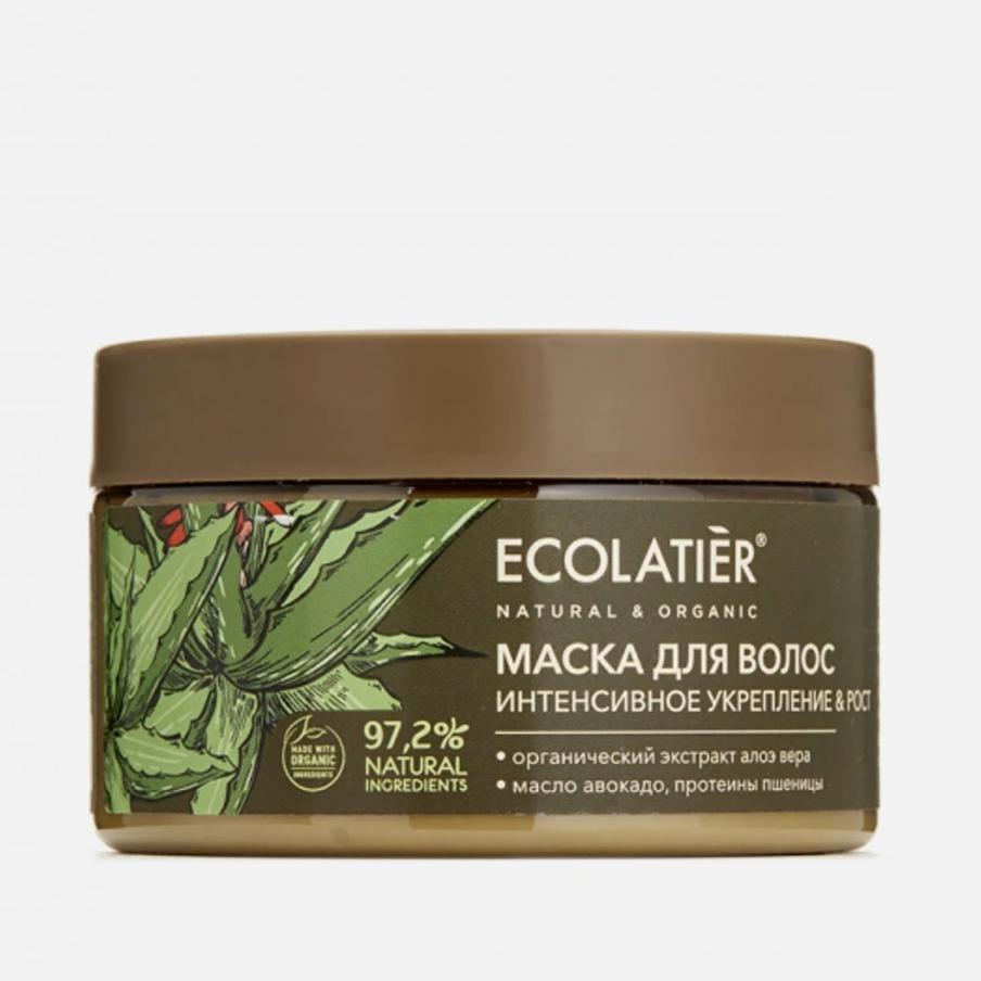 Маска для волос "Интенсивное укрепление & Рост"  ECOLATIER (247–309 руб.).