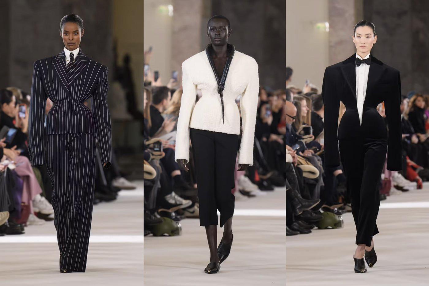 Модели на кутюрном показе Schiaparelli весна-лето – 2023.
