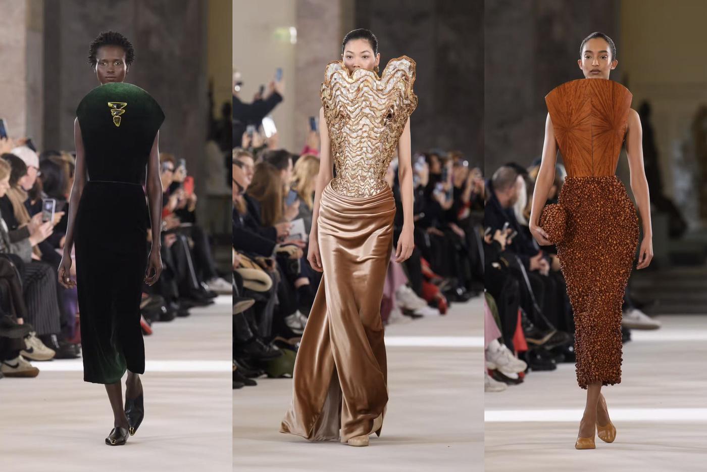 Модели на кутюрном показе Schiaparelli весна-лето – 2023.