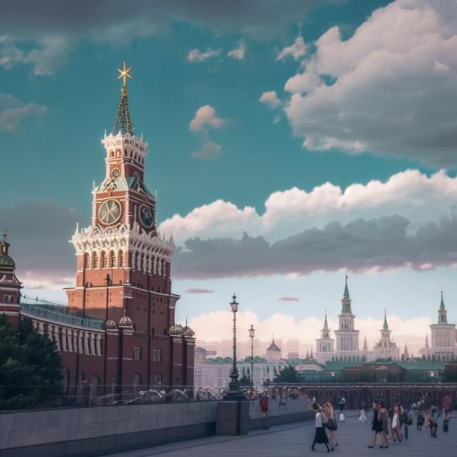 Самые интересные детали – стилизованные крыша Спасской башни и пятиконечная звезда.