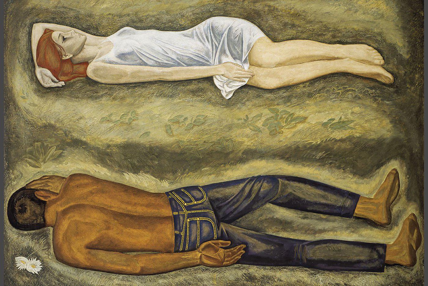 Попков В.Е. Двое. 1966. Выставка "ДК СССР".
