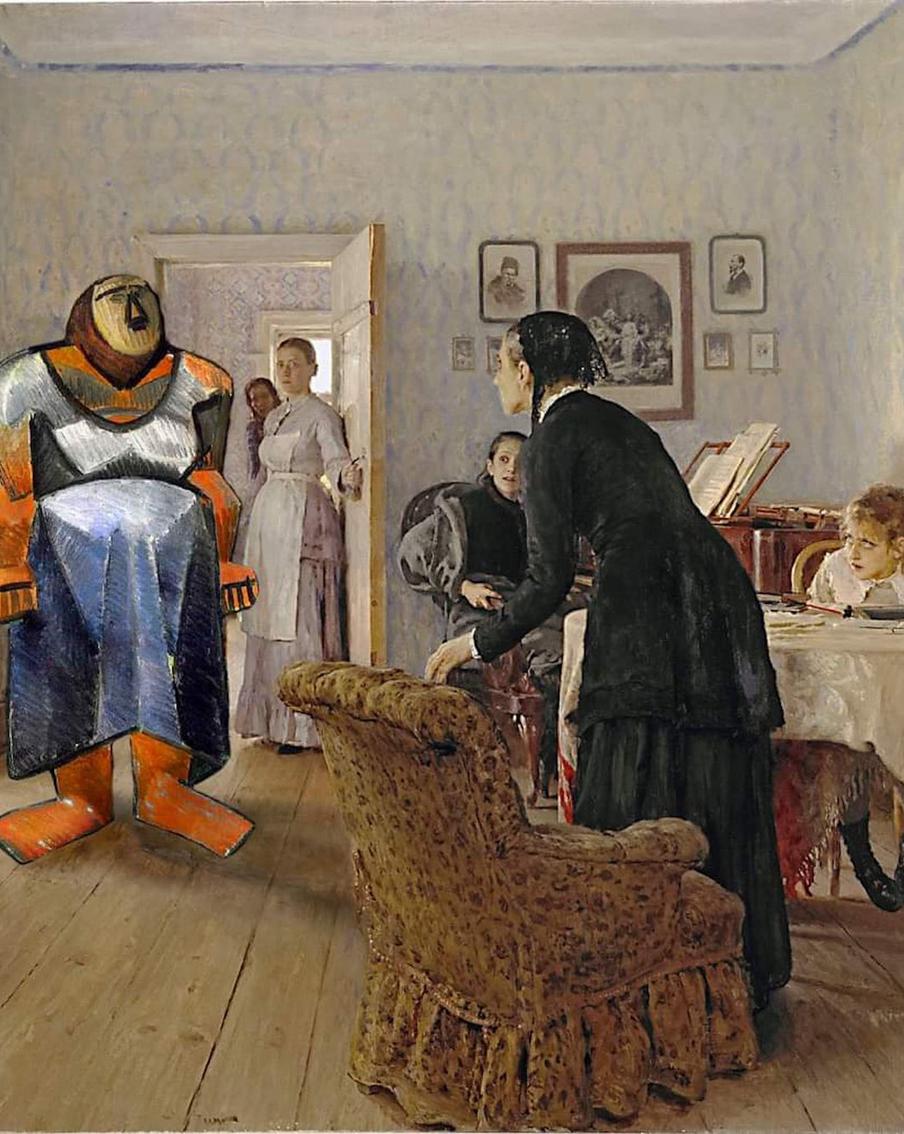 Перепутали полотна. Что будет, если героев с одних картин заменить на персонажей с других