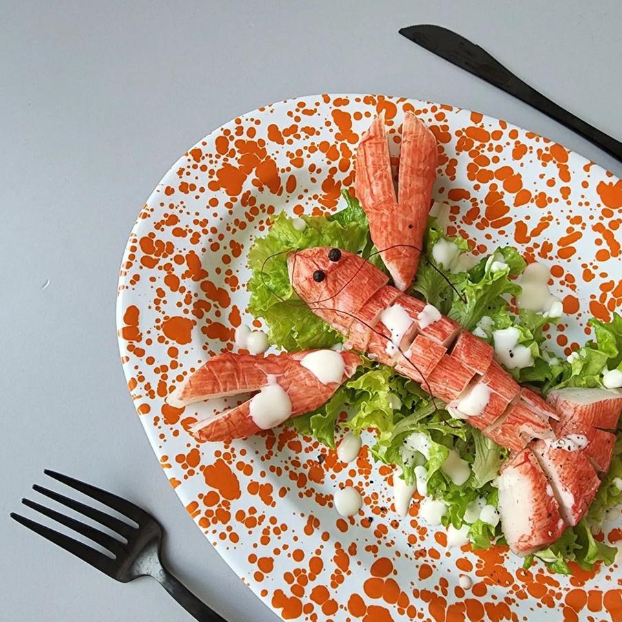 Лангустин из крабовых палочек.