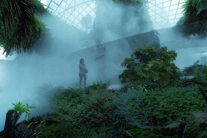 Вертикальная архитектура сводит к минимуму площадь строения, одновременно уменьшая воздействие на окружающую среду