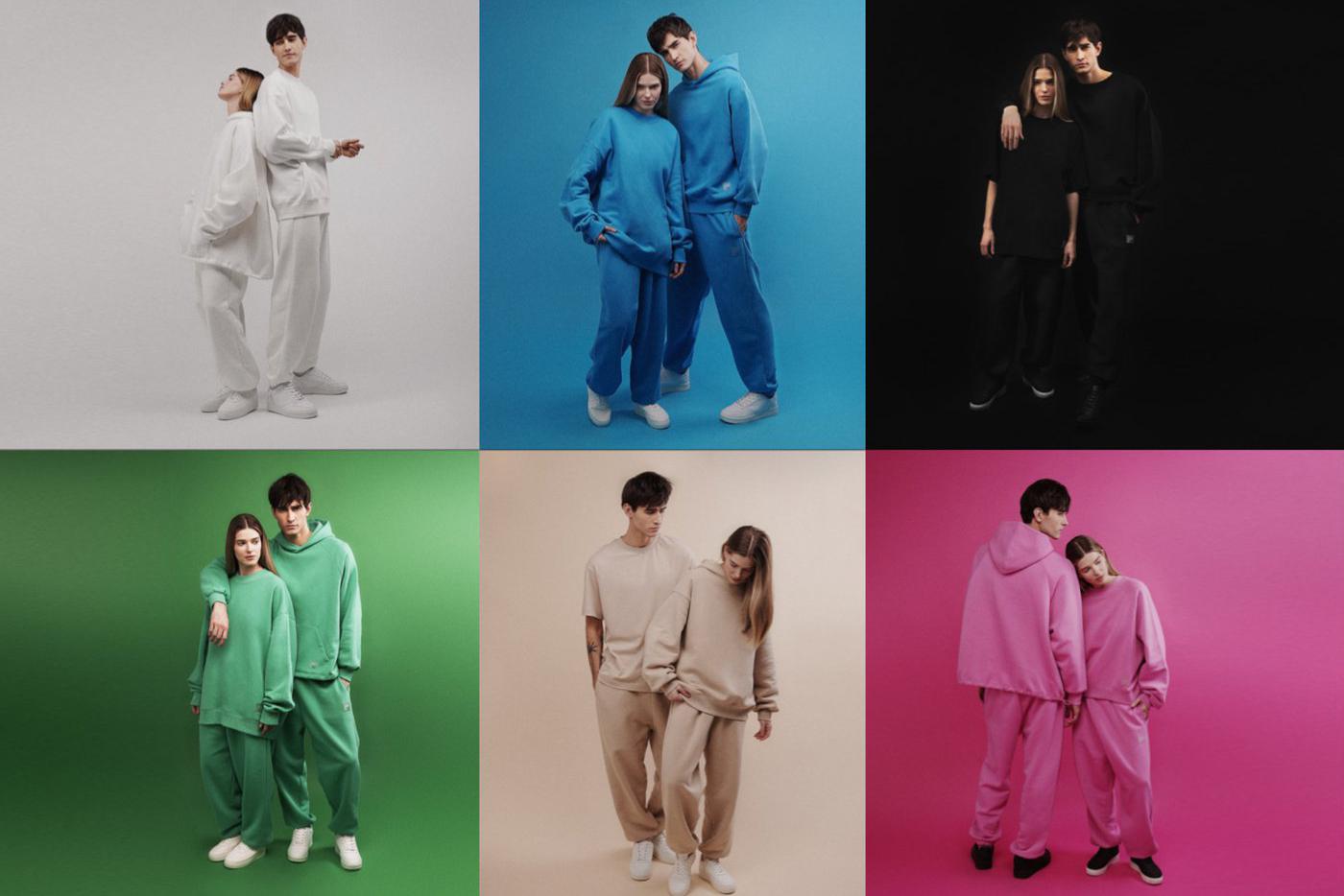 Вещи из весенней коллекции Color basic выполнены из 100%-ного хлопка.